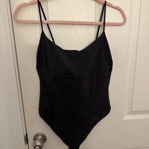 Skims Black Corset Bodysuit